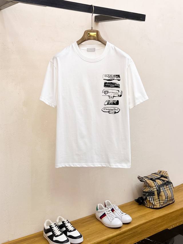 Dior 2025 Spring/Summer New Arrival Original Men's Crew Neck Short Sleeve T-Shir