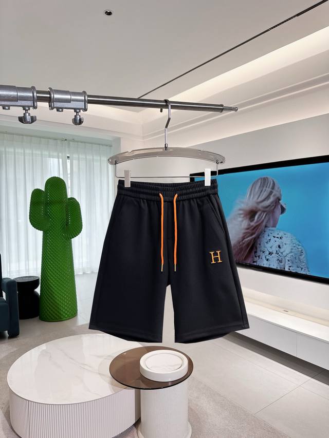 Hermes Men's Casual Shorts, Summer 2025 New Arrival, All Labels Included. High-
