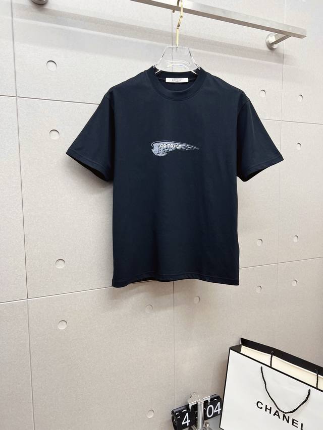 Givenchy 2025Ss New Letter Print Crew Neck Short-Sleeve T-Shirt. Exquisitely de