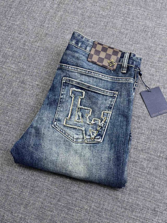 Louis Vuitton Men's 2025 New Casual Jeans, a premium platinum-level product, sa