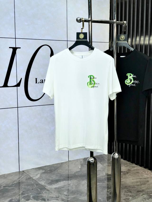 Burberry 2025 Early Spring New Arrival - Latest Short-Sleeve Crew Neck T-Shirt,