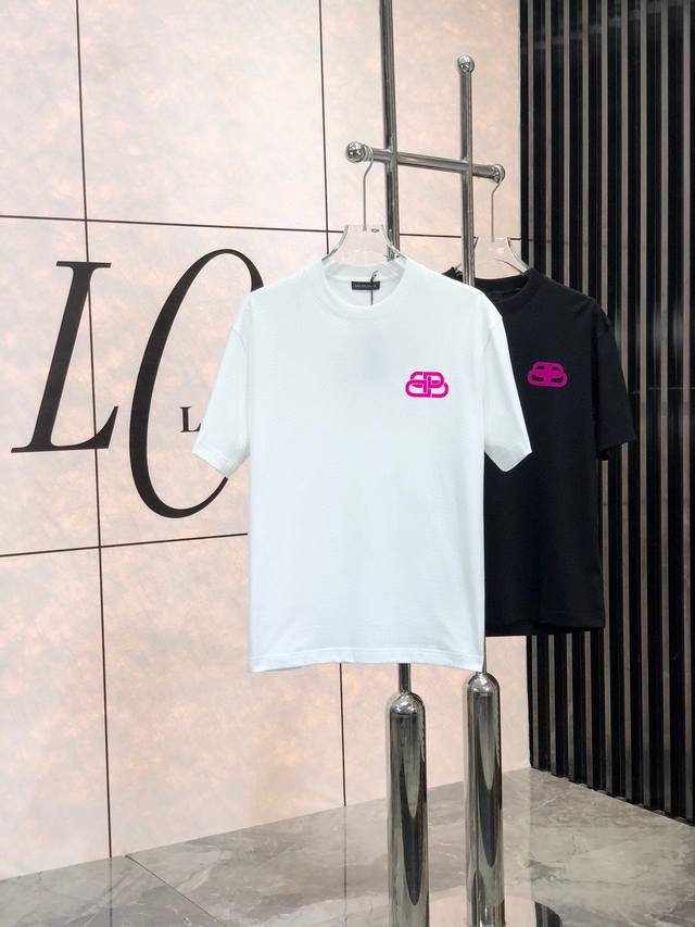 Balenciaga 2025 Early Spring New Arrival - Latest Short-Sleeve Crew Neck T-Shir