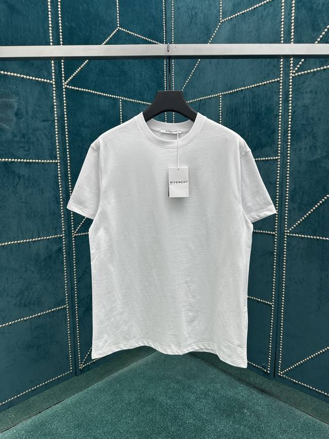 Givenchy 25Ss New Crew Neck Cotton T-Shirt, Short Sleeve, with Givenchy Stamp P