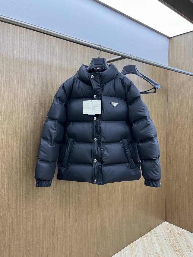 Autumn/Winter Down Jackets... New Prada 22 Black Technology Taped Down Jacket,