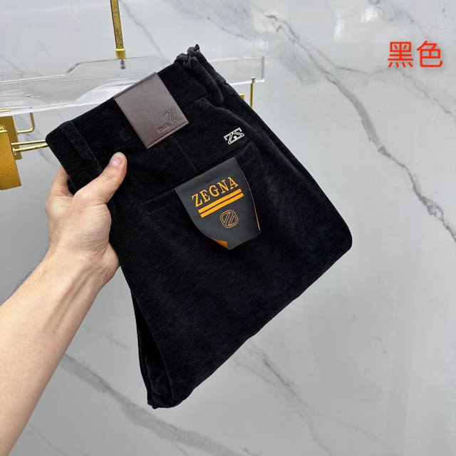 Zegna 2025 Winter New Arrival Casual Pants, Thick Fleece Suit Pants, Available S