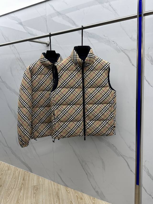 Burberry Vest High-Quality 2025 Autumn/Winter New Classic Twill Nylon Equestrian