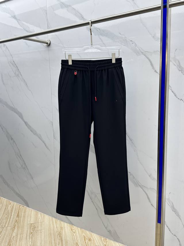 Kiton 2025 Autumn/Winter New Straight-Leg Wide-Leg Pants. The loose fit flatters