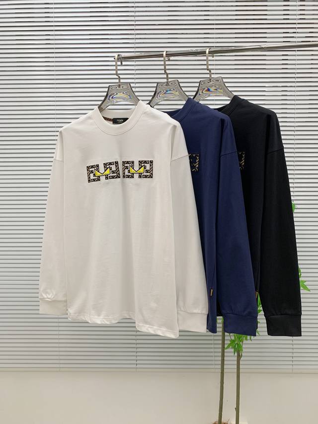 Fendi 25Ss Autumn New Arrival, New Trade Order, Crew Neck Long Sleeve Base Shirt