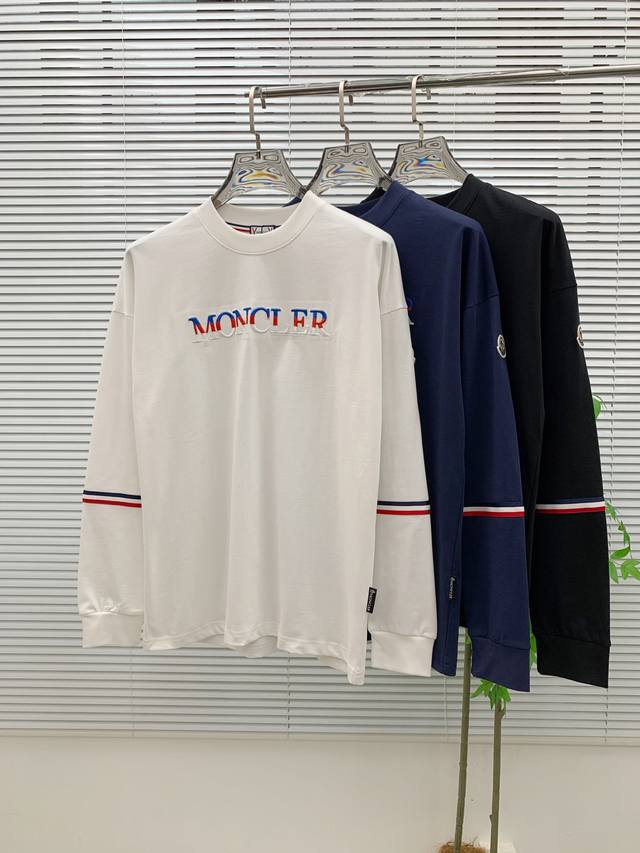 Moncler 25Ss Autumn New Arrival, Trade Order, Crew Neck Long Sleeve Base Shirt,