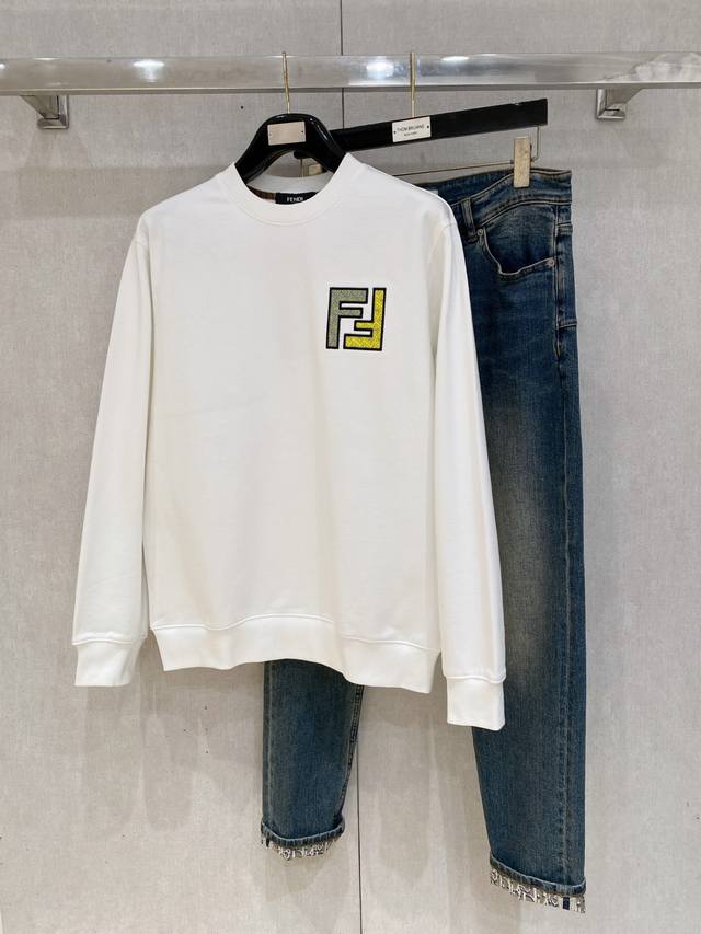 Fendi 25Ss Newest and Top-of-the-Line Crew Neck Sweatshirt, Exquisite Craftsmans