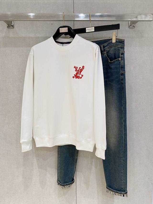 Lv 25Ss Newest and Top-Tier Crew Neck Sweatshirt with Exquisite Craftsmanship. T