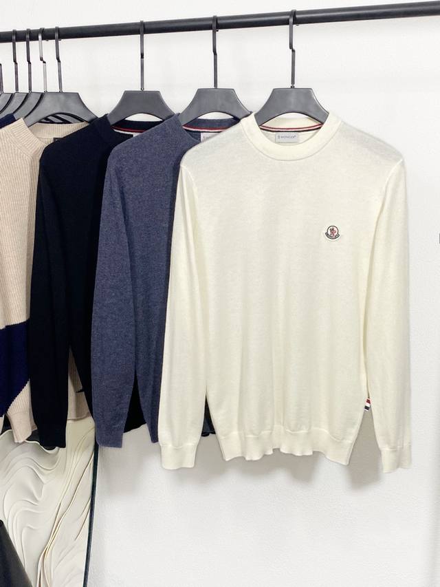 New Arrival Mon25Fw Autumn/Winter New High-Quality Wool and Cashmere Blend Knit