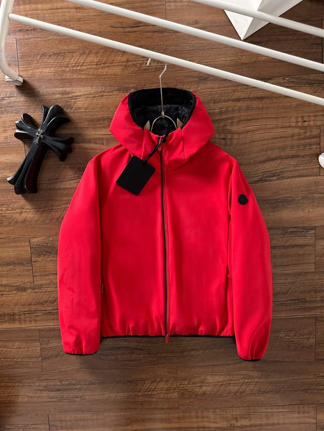 Premium Down Moncler Batisse Men's Hooded Short Down Jacket. Developed from the