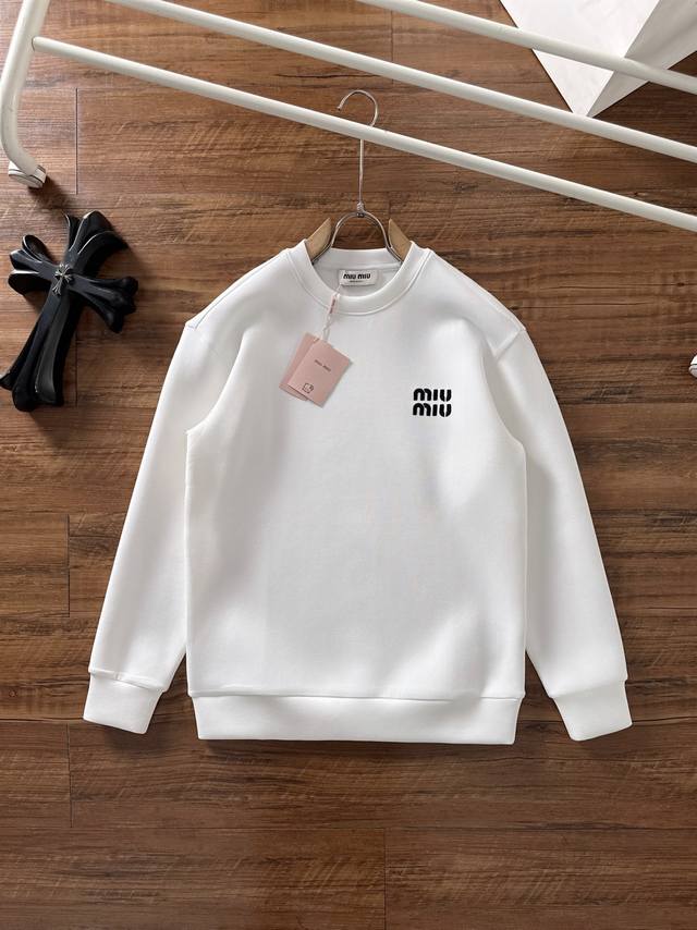 Mumu New Arrival 2025 Autumn/Winter Men's Letter Logo Pullover Space Cotton Swea