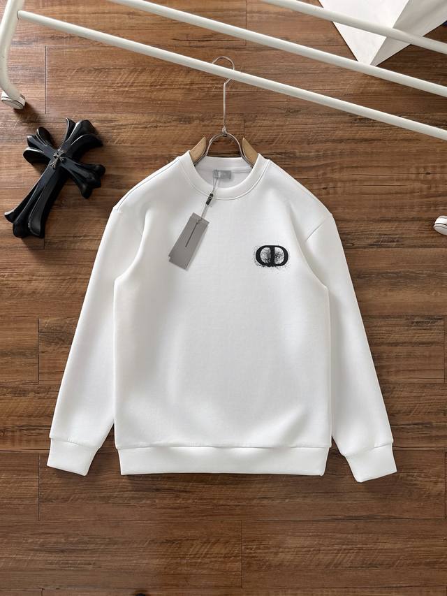 Dior New Arrival 2025 Fall/Winter Men's Logo Pullover Space Cotton Sweatshirt.