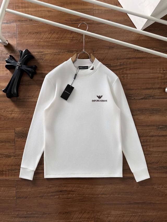 Armani 2025 Autumn/Winter New Fashion Casual Long-Sleeve T-Shirt, made from sel