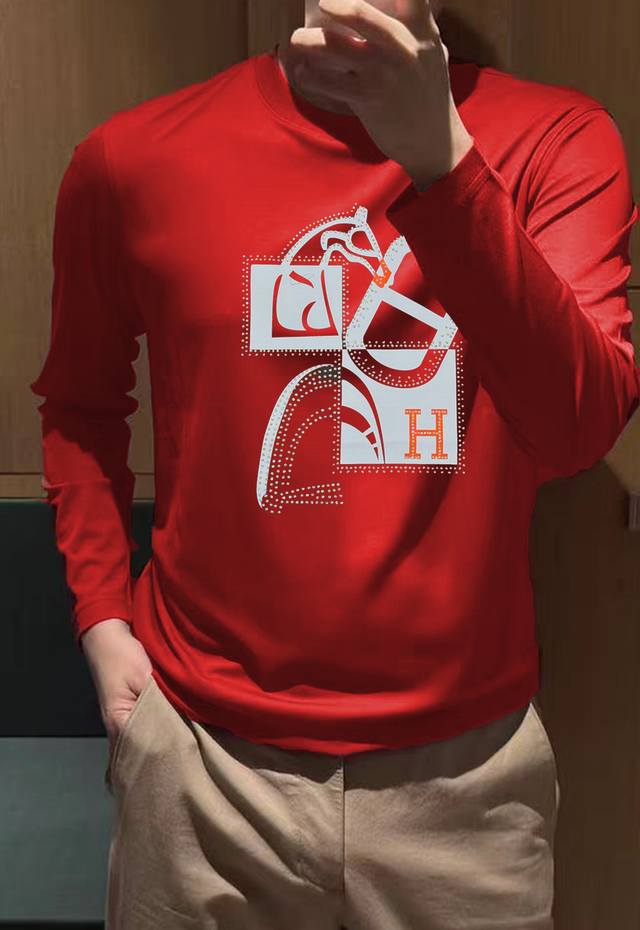 Hermes 25Ss New Modal Long-Sleeve T-Shirt. A wide variety of colors to choose fr