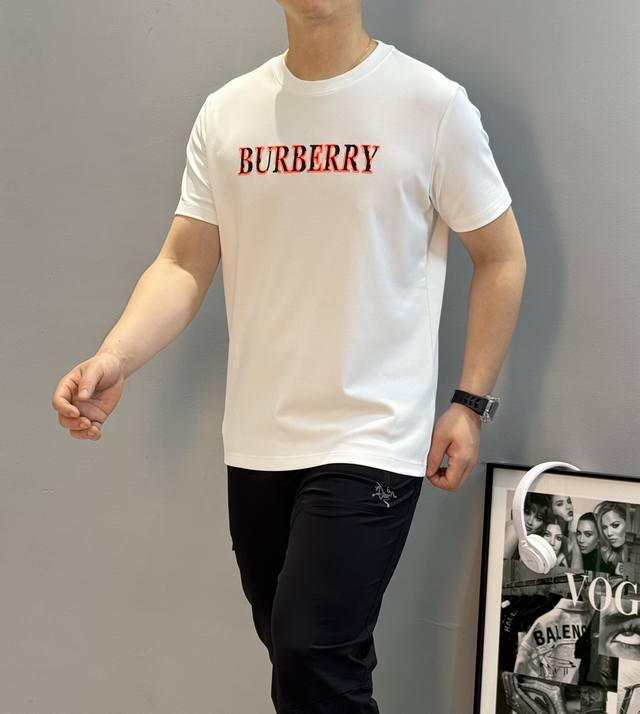 Bbr* Burberry 25S New Letter T-Shirt. A refreshed and upgraded versatile basic s