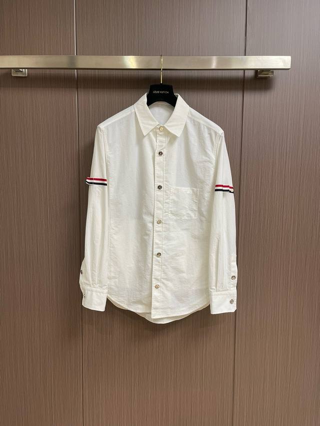 Thombrowne Tb 25S Double Sleeve Label Jacket, top-quality lapel mid-length shirt