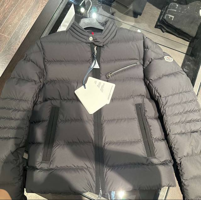 Moncler Fall/Winter New Souillet Motorcycle Jacket Down Jacket. Real photos from