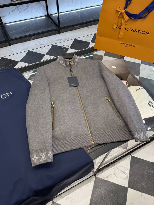 Top-tier version. Welcome to compare. Louis Vuitton LV wool blend knit down jac