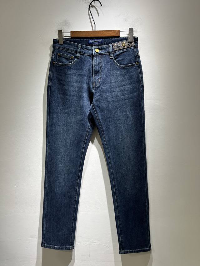 Louis Vuitto 2025 Autumn/Winter New Men's Classic Washed Slim Straight Leg Jeans