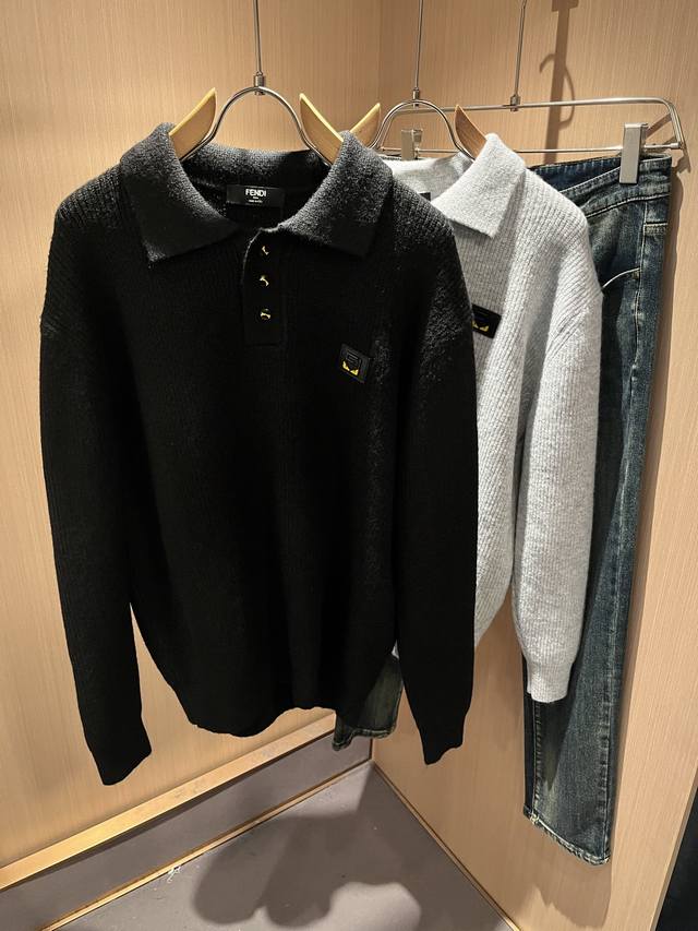 Fen*I Fendi 2025 Autumn/Winter New Arrival, Unisex Knit Wool Sweater from the Fd