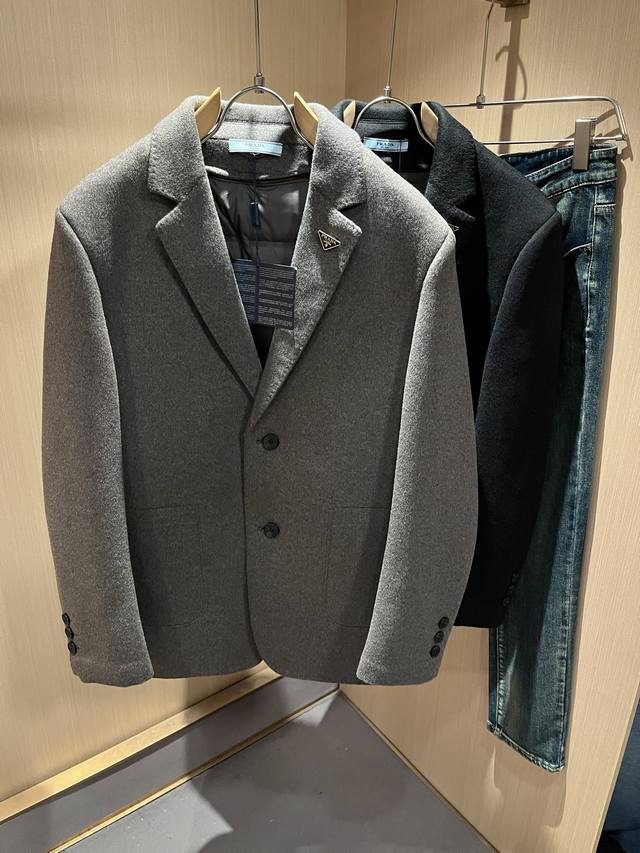 prad*A Puda 2025 Autumn/Winter Casual Wool Suit Jacket, the latest fashionable c