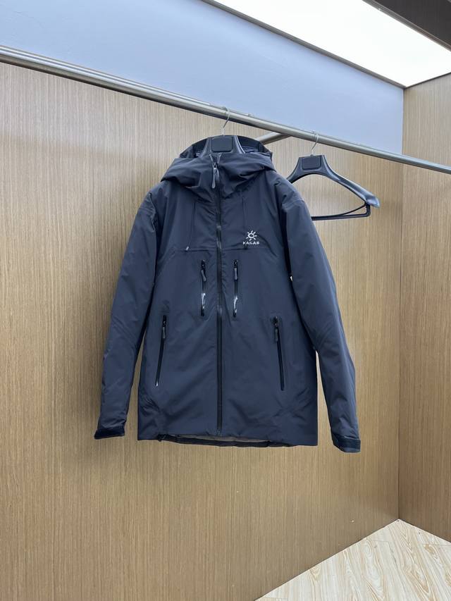 Kailas Men's Down Jacket with Hooded Outerwear for Autumn/Winter, Warm Hardshel