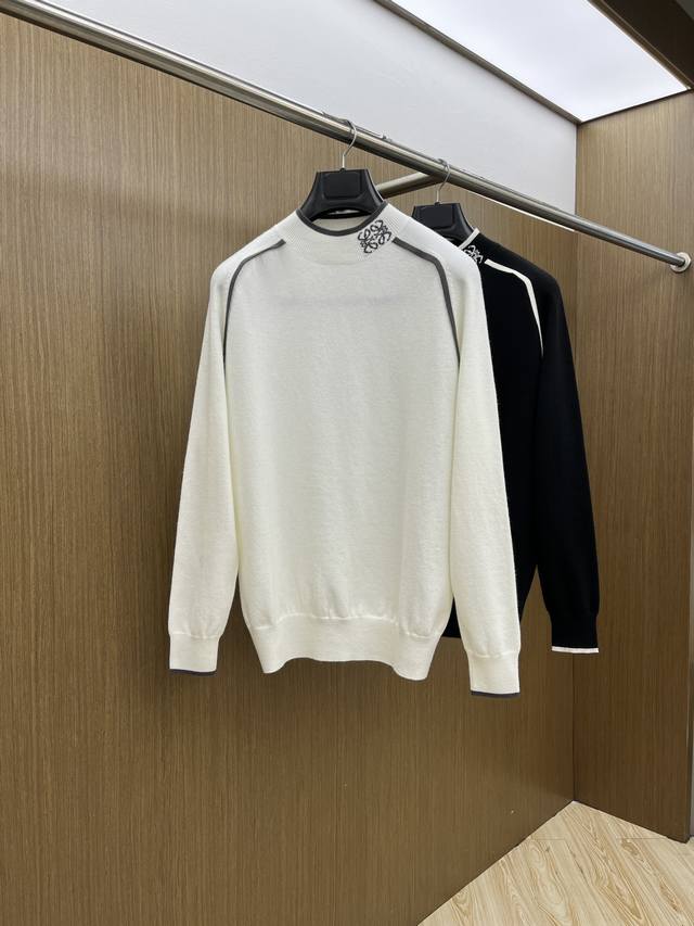 Loefw Autumn/Winter New Arrival - Fashionable Classic Basic Jacquard Color-Block