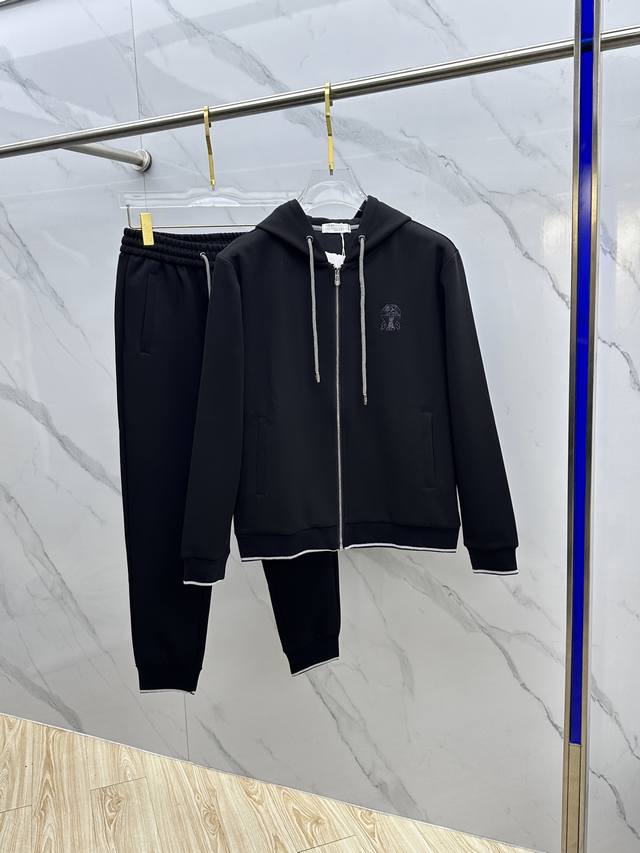 Bc 2025 Autumn/Winter New Men's Casual Zipper Hooded Suit. Made with select air-