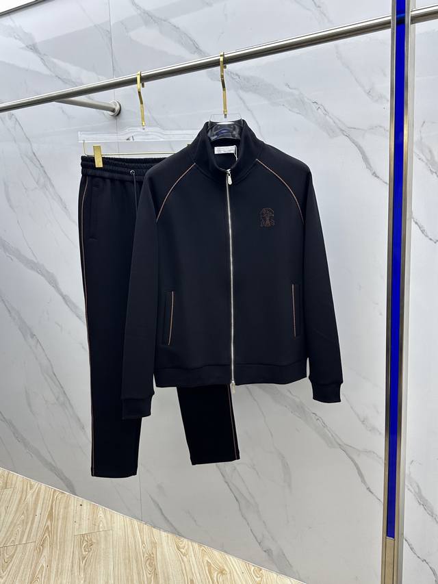 Bc 2025 Autumn/Winter New Men's Casual Zipper Stand Collar Suit. Made with selec