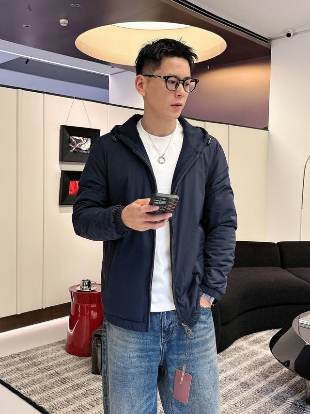 Lp Reversible hooded cotton-padded jacket top picture Jb16 DDD