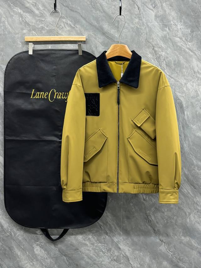 2520Ss Exclusive New Winter Loewe Knitted Patchwork Down Jacket - Rarely availab