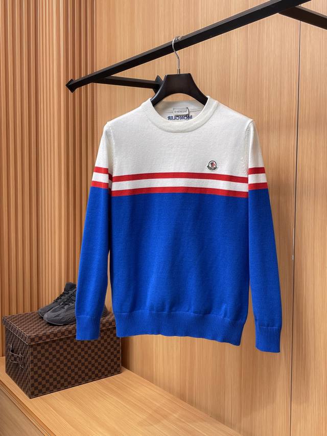 Moncler Autumn/Winter Classic Crew Neck Pullover Wool Sweater, Excellent Conditi