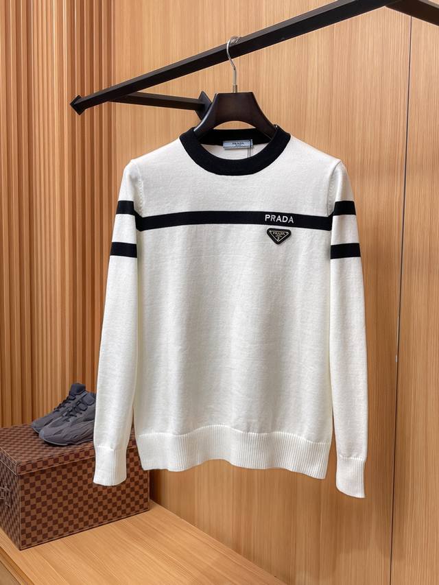 Prada Autumn/Winter Classic Crew Neck Wool Sweater, Excellent Condition!!! Wool