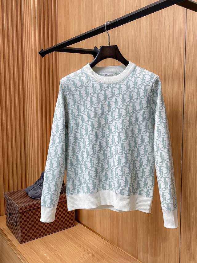 Dior Fall/Winter Classic Crew Neck Wool Sweater, Excellent Condition!!! Wool ble