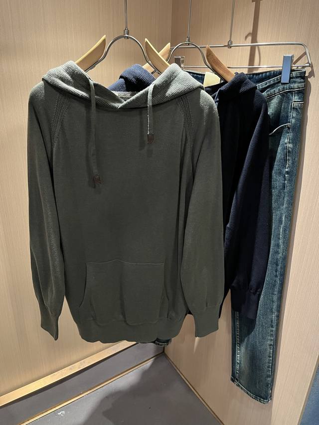 Loro Piana 2025 Autumn/Winter Men's Latest Trade Order Knitted Wool Sweater, in