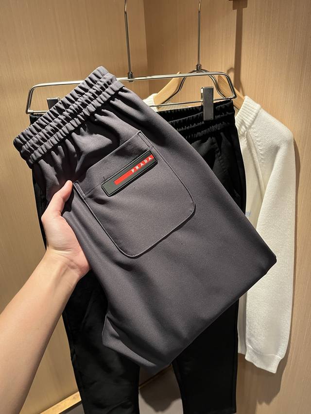 pra*Da 2025 Autumn/Winter New Men's Casual Pants, a high-end quality choice. The