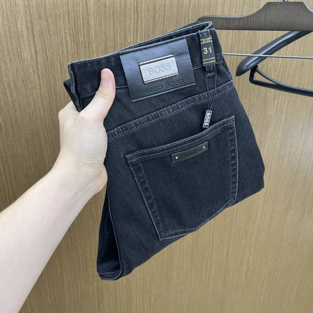 New Boss high-end custom-made 2025 early spring latest denim jeans, available i