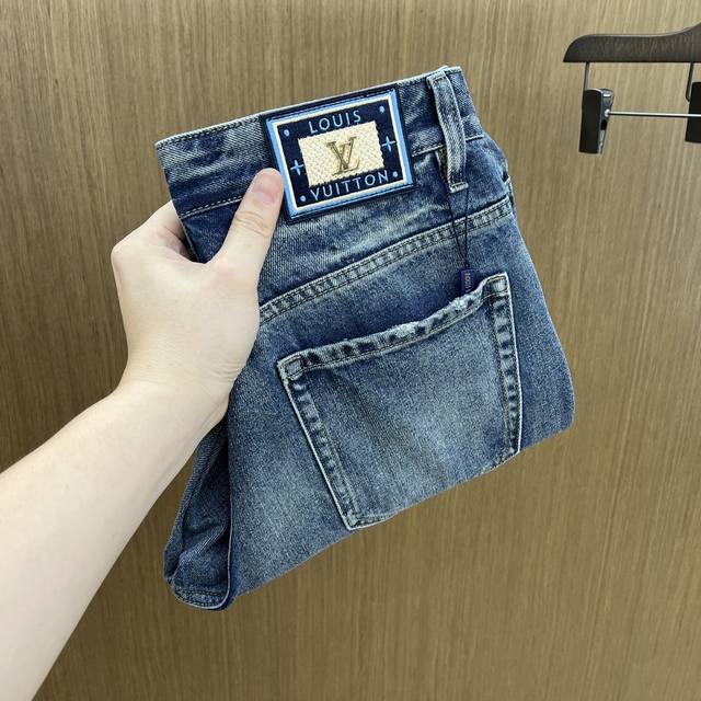 Autumn/Winter LV High-End Custom-Made, 2025 Autumn/Winter Newest Wide-Leg Jeans