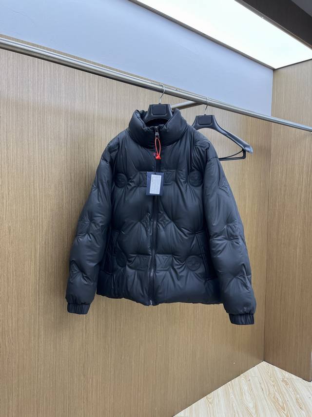 Autumn/Winter Premium Down Jacket Louis Vuitton 24Fw Technical Leather Monogram