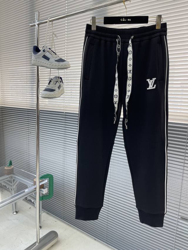 LV Brand Autumn/Winter Mink Fleece Lined Pants Fleece-lined products are indisp