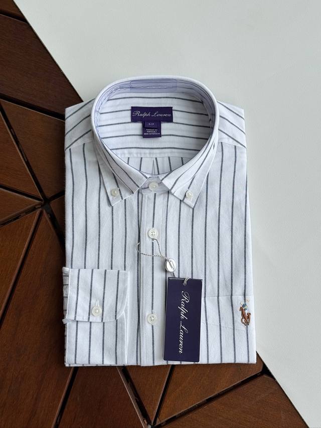 New Arrival: Raulph Lauren Purple Label Oxford Striped Long-Sleeve Shirt, a new
