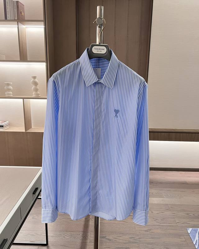 Ami official website selling, same style as in boutiques! classic striped embroi