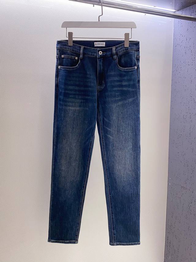 Bur~ Back Pocket Equestrian Patch Logo Men's Jeans New Autumn Arrival! These men