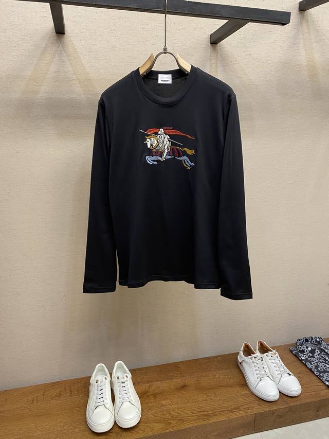 Bbr, Unisex Crew Neck Long-Sleeve T-Shirt, suitable for autumn and winter wear,