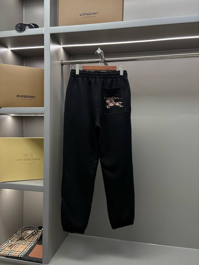 Cross-stitch Equestrian Rider Logo Cotton Sweatshirt and Pants Burberry's top-s