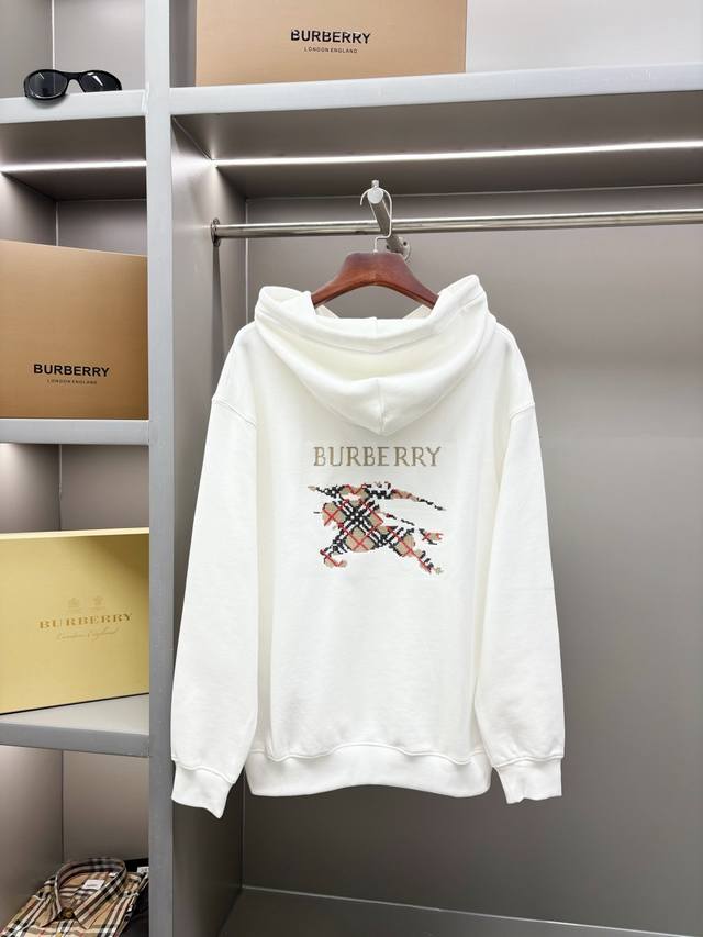 Equestrian Knight Embroidered Cotton Hoodie Burberry's top-selling item, a long-