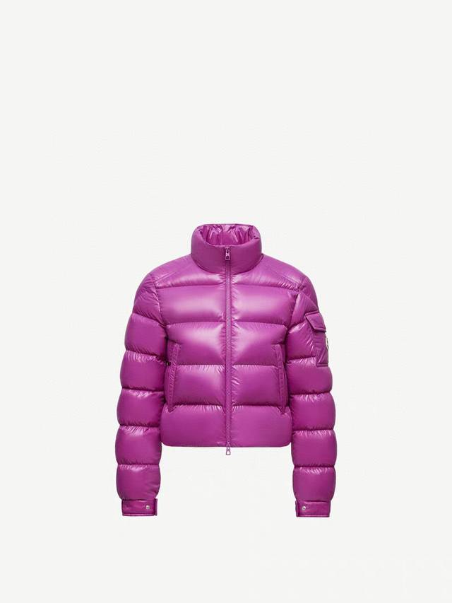 Short Puffer Jacket Purple Gw DDD